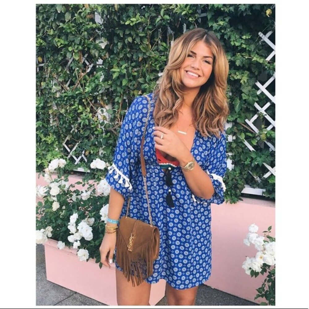 Misa Los Angeles Tamila Blue Mini Dress